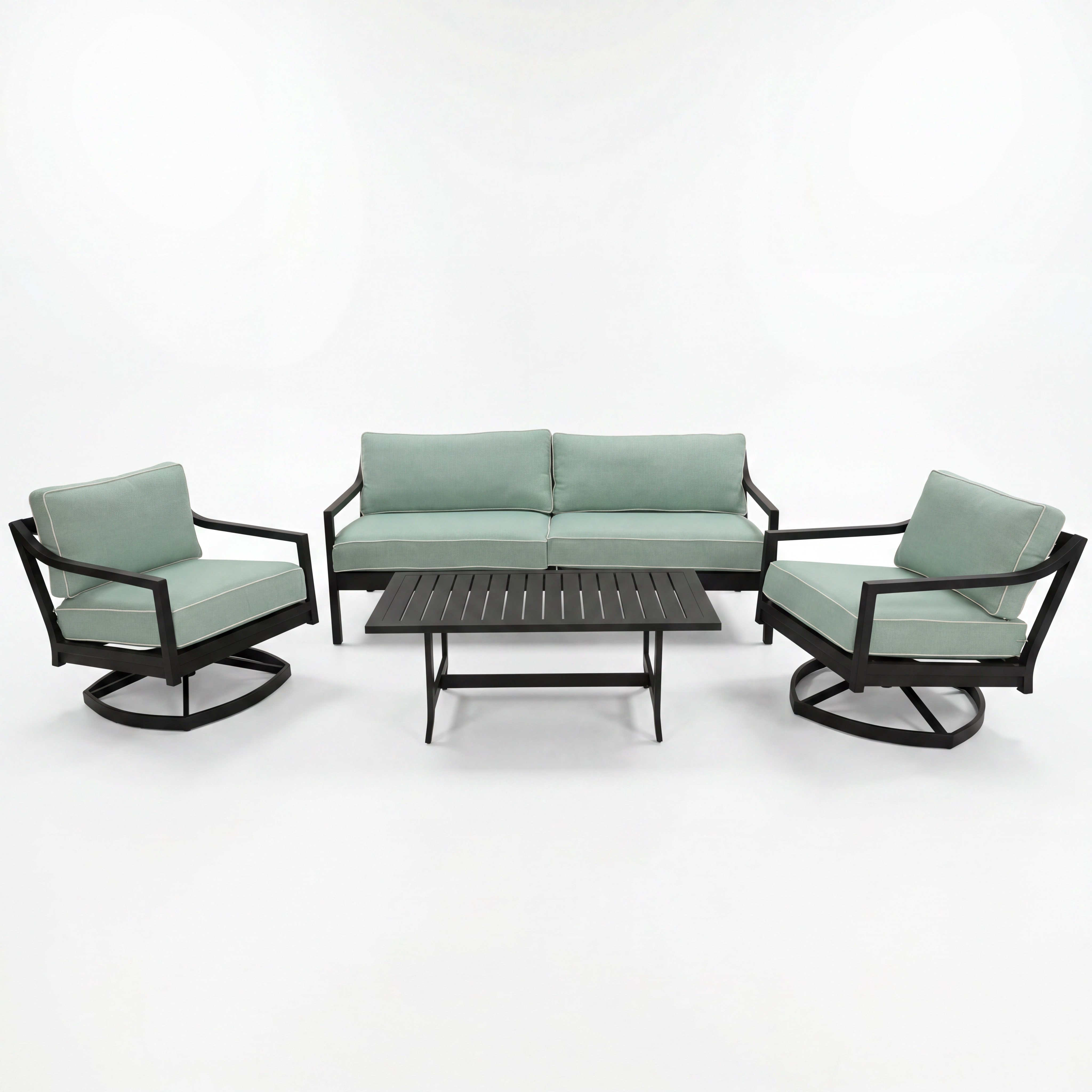 susanna seating set -texture black/ with storm snow welt product image