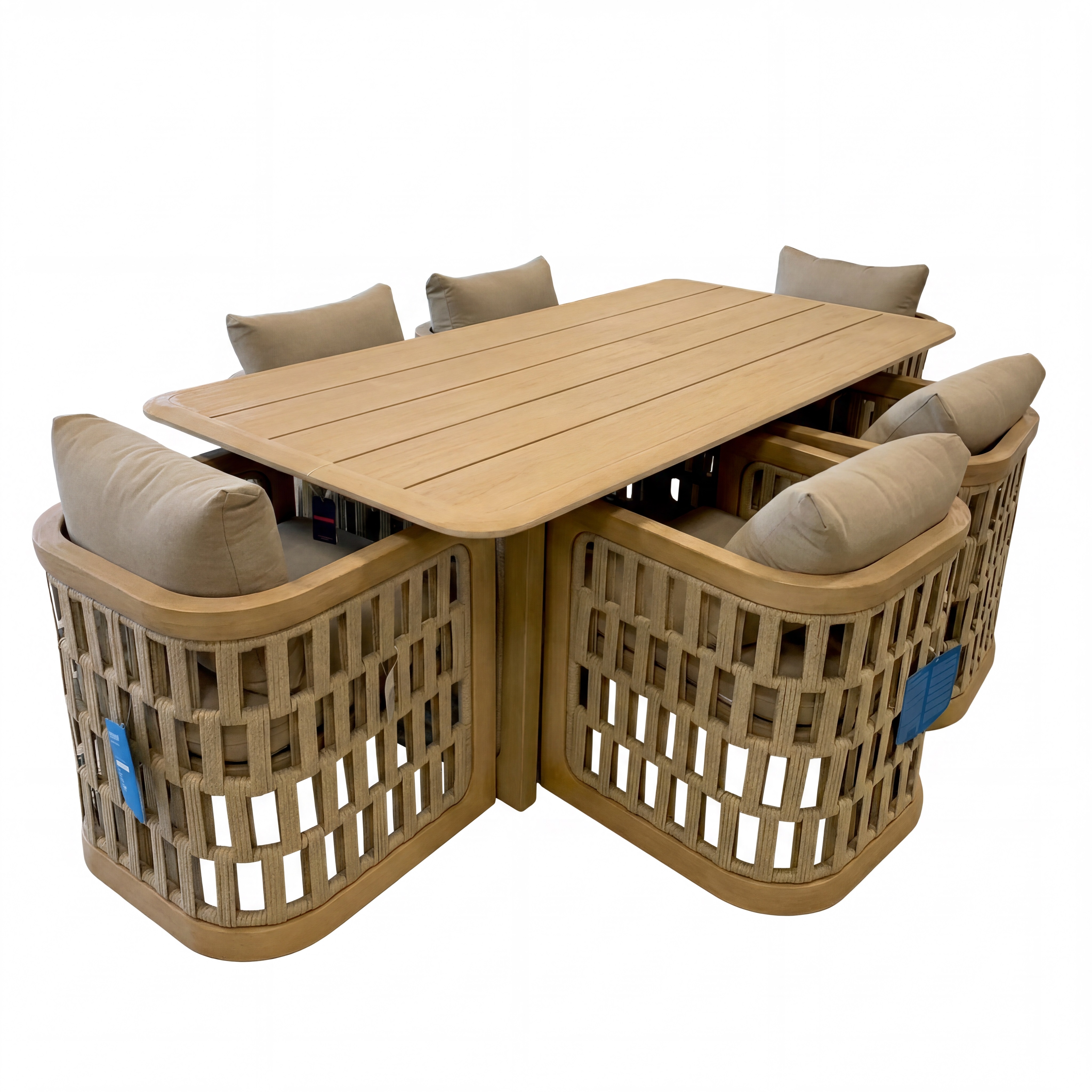 riva dining set-fsc teak/ light finish product image