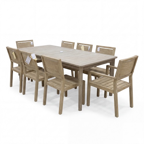 woodlawn oyster teak dining set