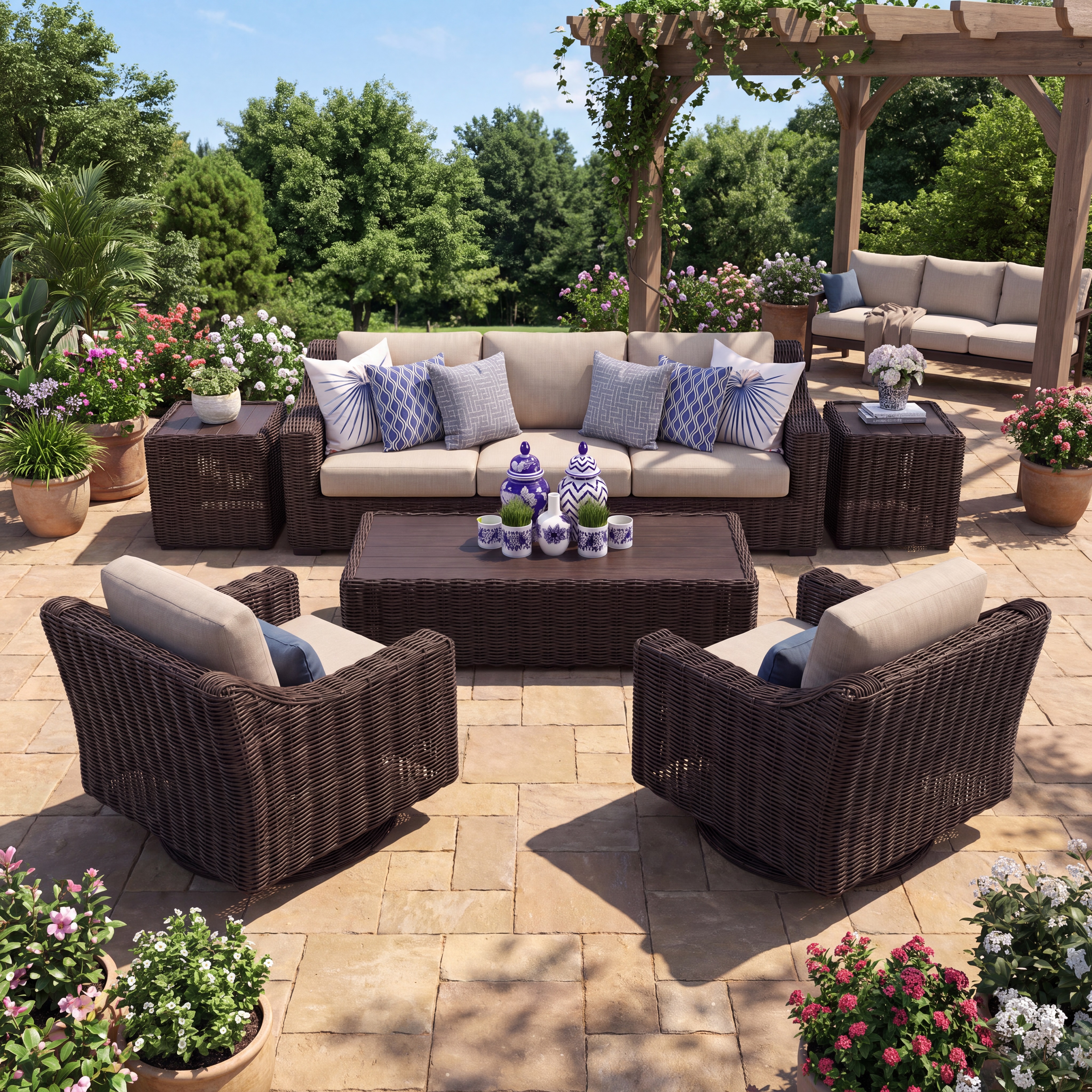 roma seating set / roasted pecan thumbnail image