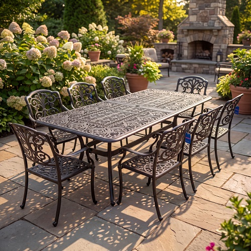 tuscany extension dining table set