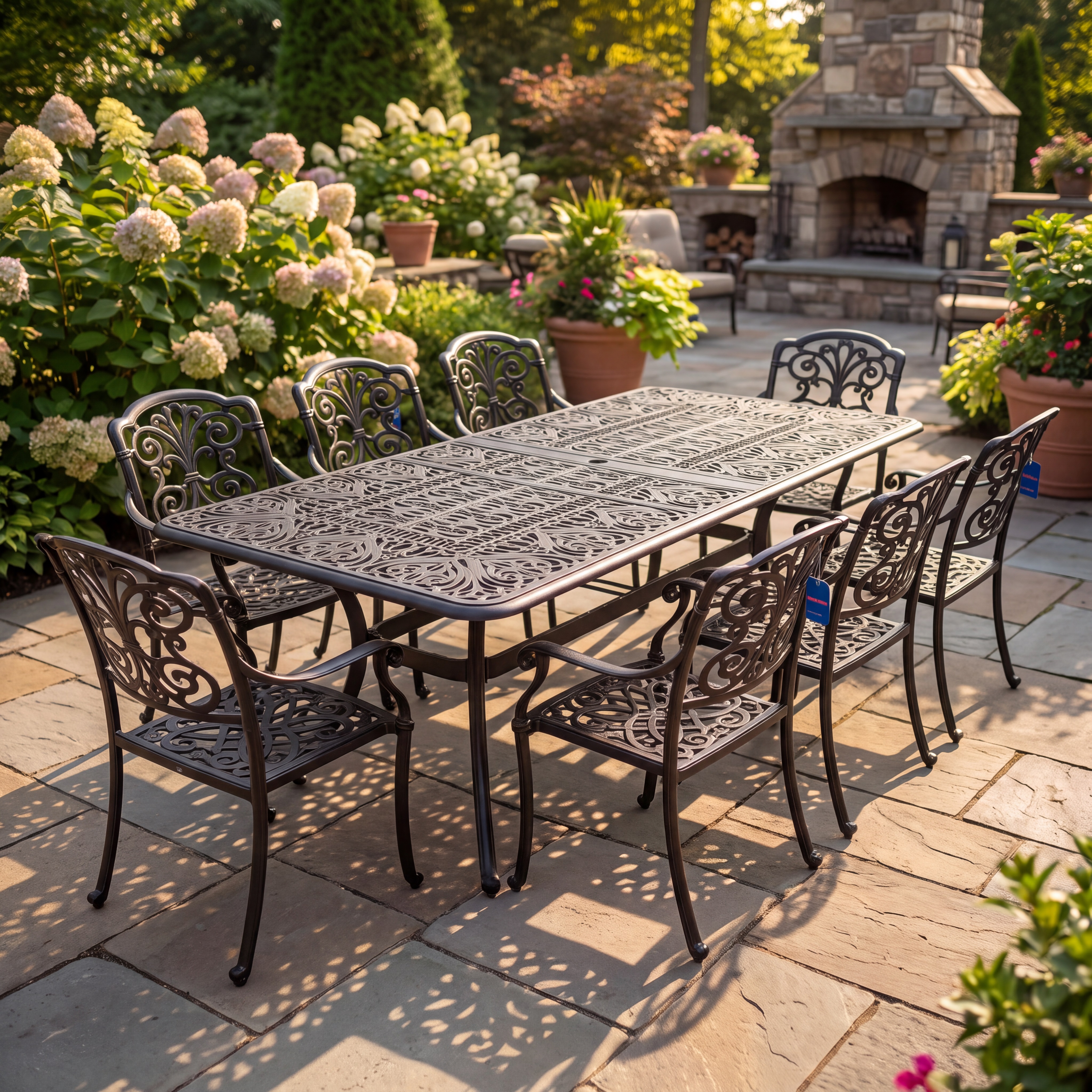 tuscany extension dining table set product image