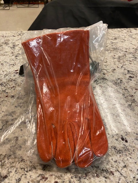 fireplace gloves tan product image