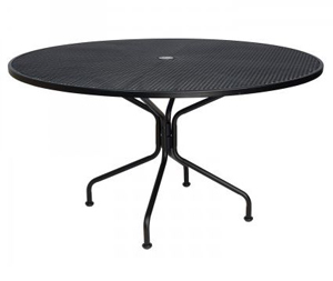 54 inch briarwood round dining table – smooth black