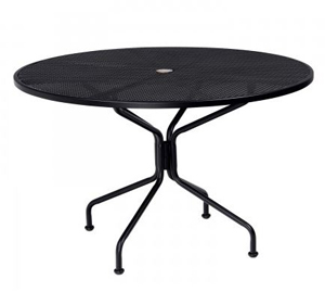 48 inch briarwood round dining table – smooth black