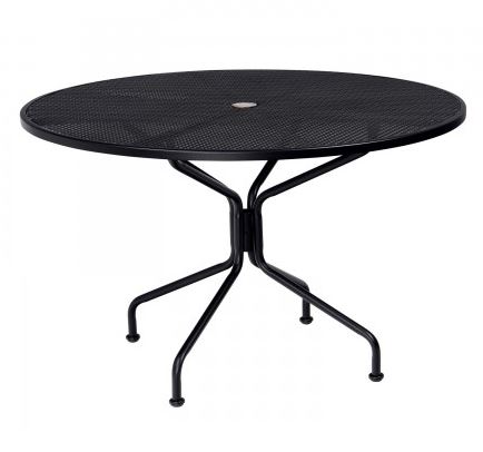 48 inch briarwood round dining table – smooth black product image