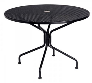 42 inch briarwood round dining table – smooth black