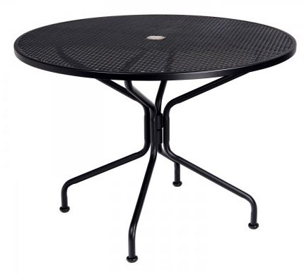 42 inch briarwood round dining table – smooth black product image