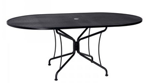 42 inch x 72 inch briarwood oval dining table – smooth black