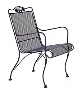 briarwood high-back chair – smooth black