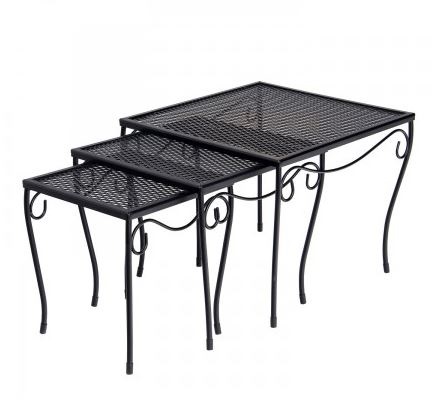 briarwood nesting tables – smooth black product image