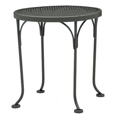 17 inch briarwood round end table – smooth black product image