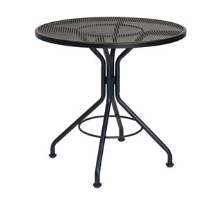 30 inch mesh cafe table – bistro black