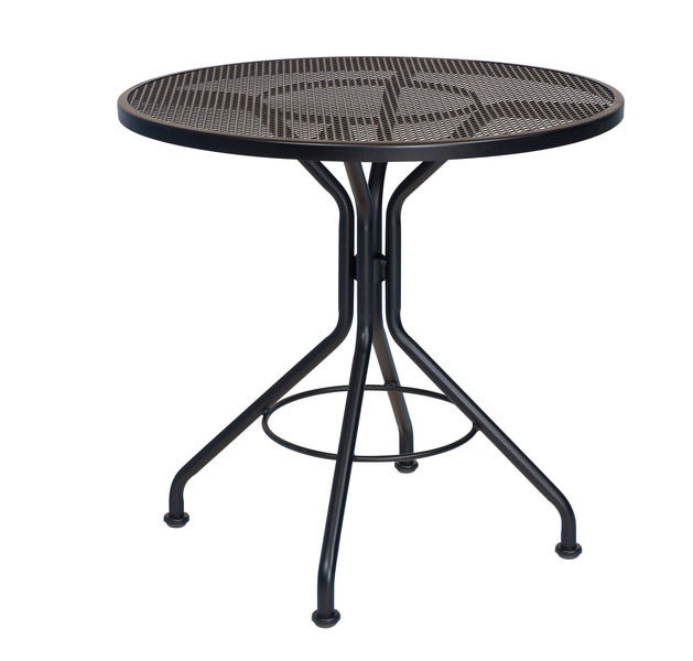 30 inch mesh cafe table – bistro black product image