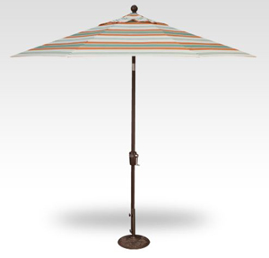 9 courtyard cabo push-button tilt umbrella – bronze frame