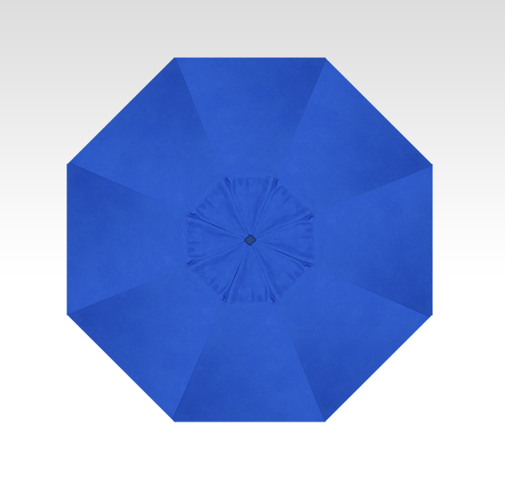 9′ pacific blue push-button tilt umbrella – black frame thumbnail image