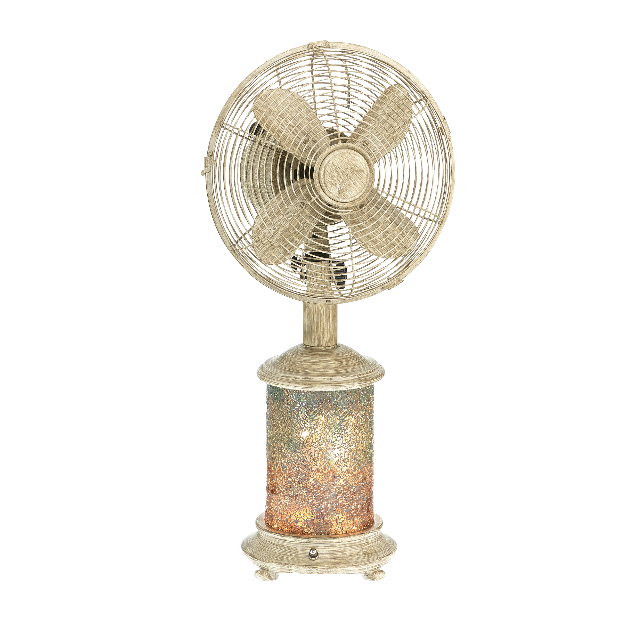 table fan lamp – sea breeze mosaic product image