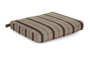 dapper grey stripe dining cushion