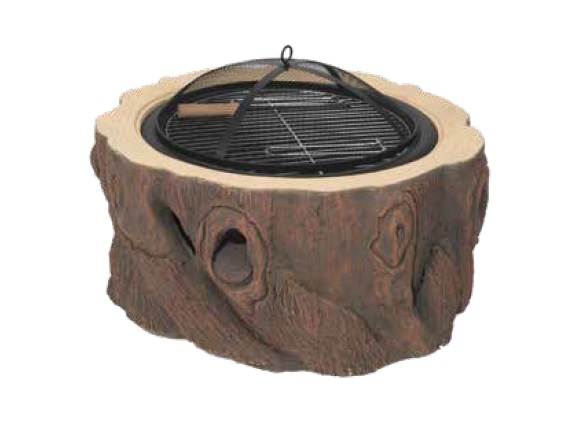 faux wood stump wood firepit product image