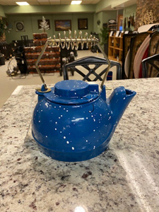 steamer 2.2qt blue enamel