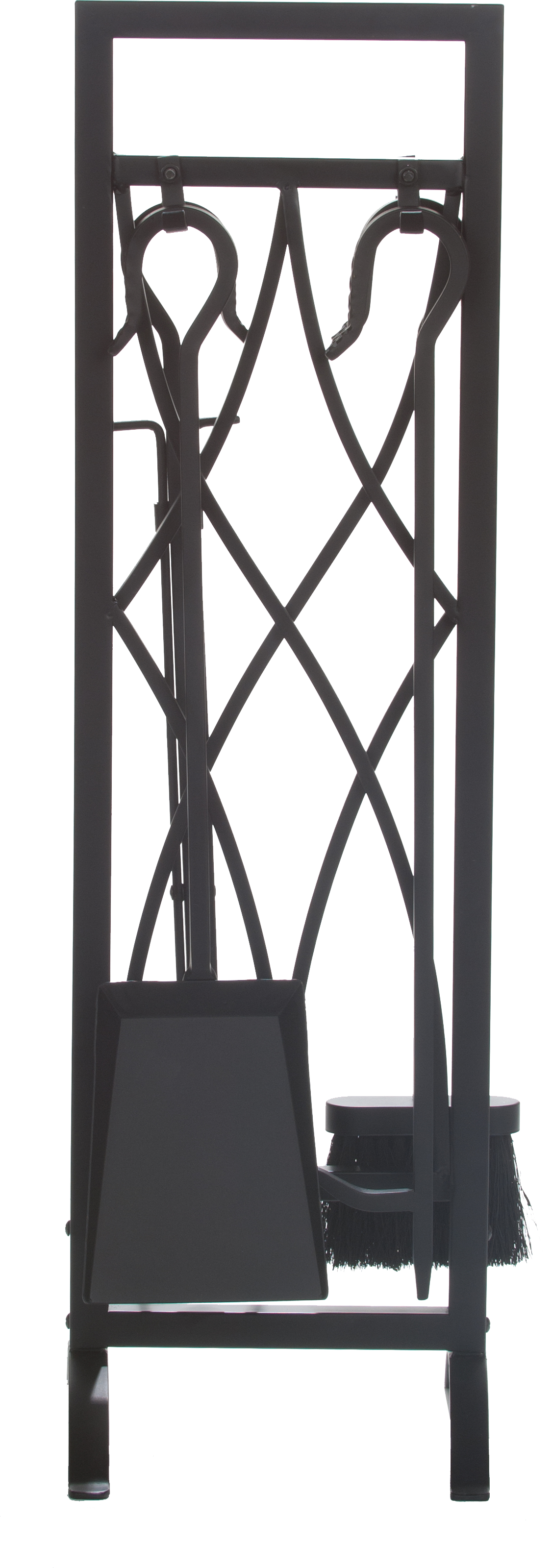 5 piece black wrought iron hanging toolset product image