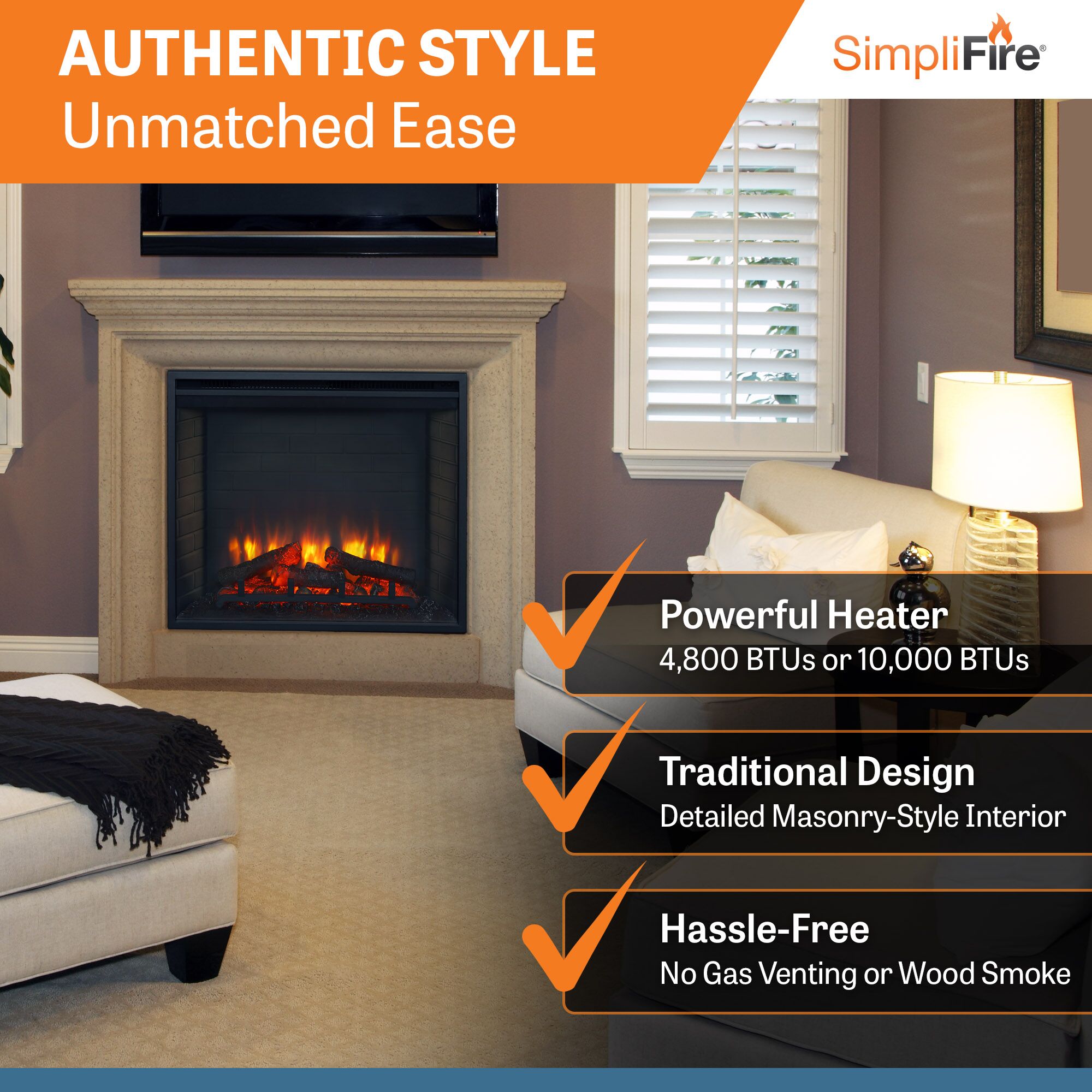 30 inch built-in electric fireplace thumbnail image