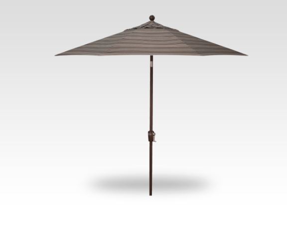 9 cultivate stripe push-button tilt umbrella – bronze frame thumbnail image