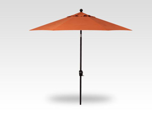 9′ tuscan push-button tilt umbrella – black frame