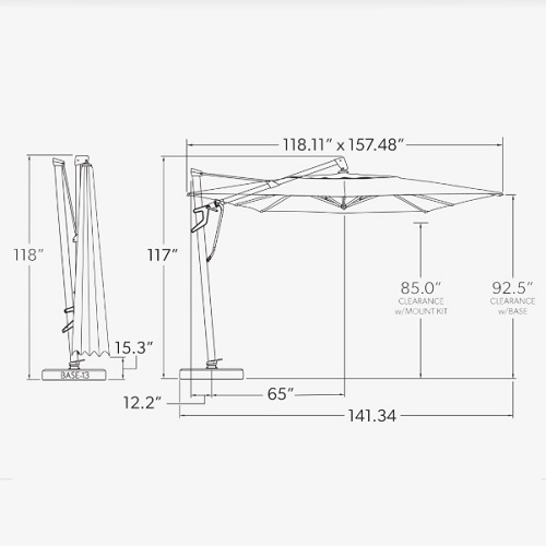 10′ x 13′ jockey red akzprt plus cantilever – bronze frame thumbnail