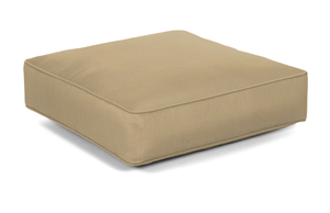 heather beige club square ottoman cushion