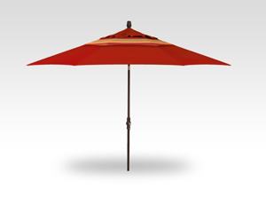 11 jockey red and astoria sunset collar tilt umbrella – bronze frame