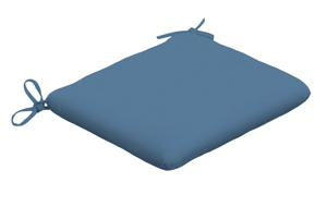 sapphire blue wrought iron dining cushion