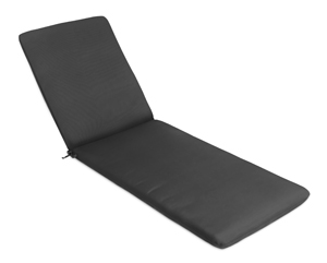 black thin chaise cushion