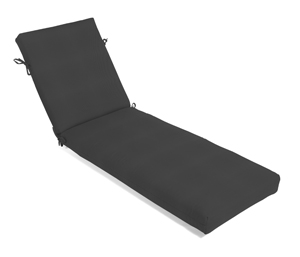 black thick chaise cushion