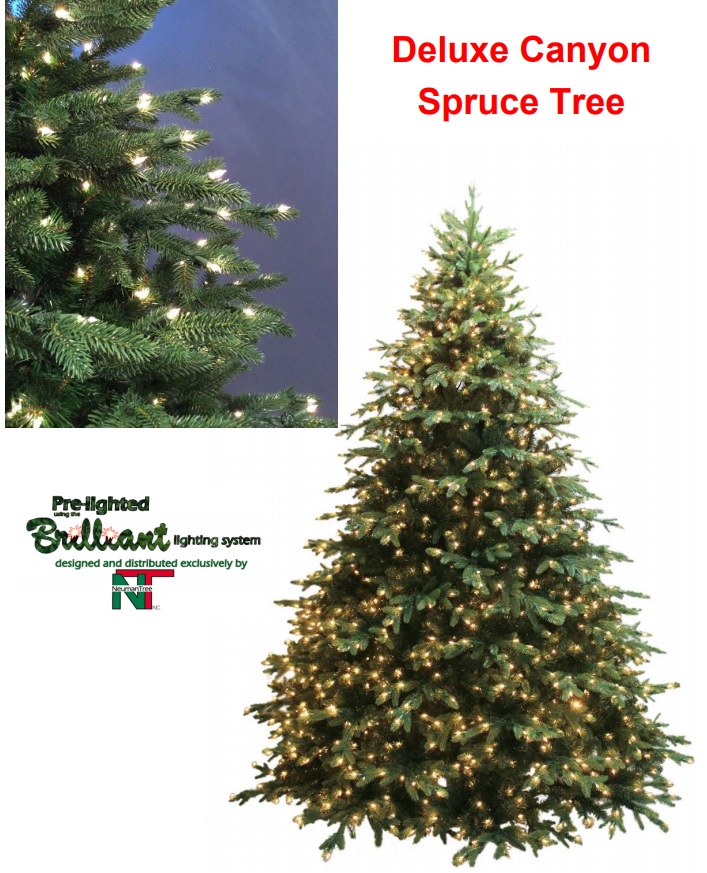 12 deluxe canyon spruce – clear lights thumbnail image