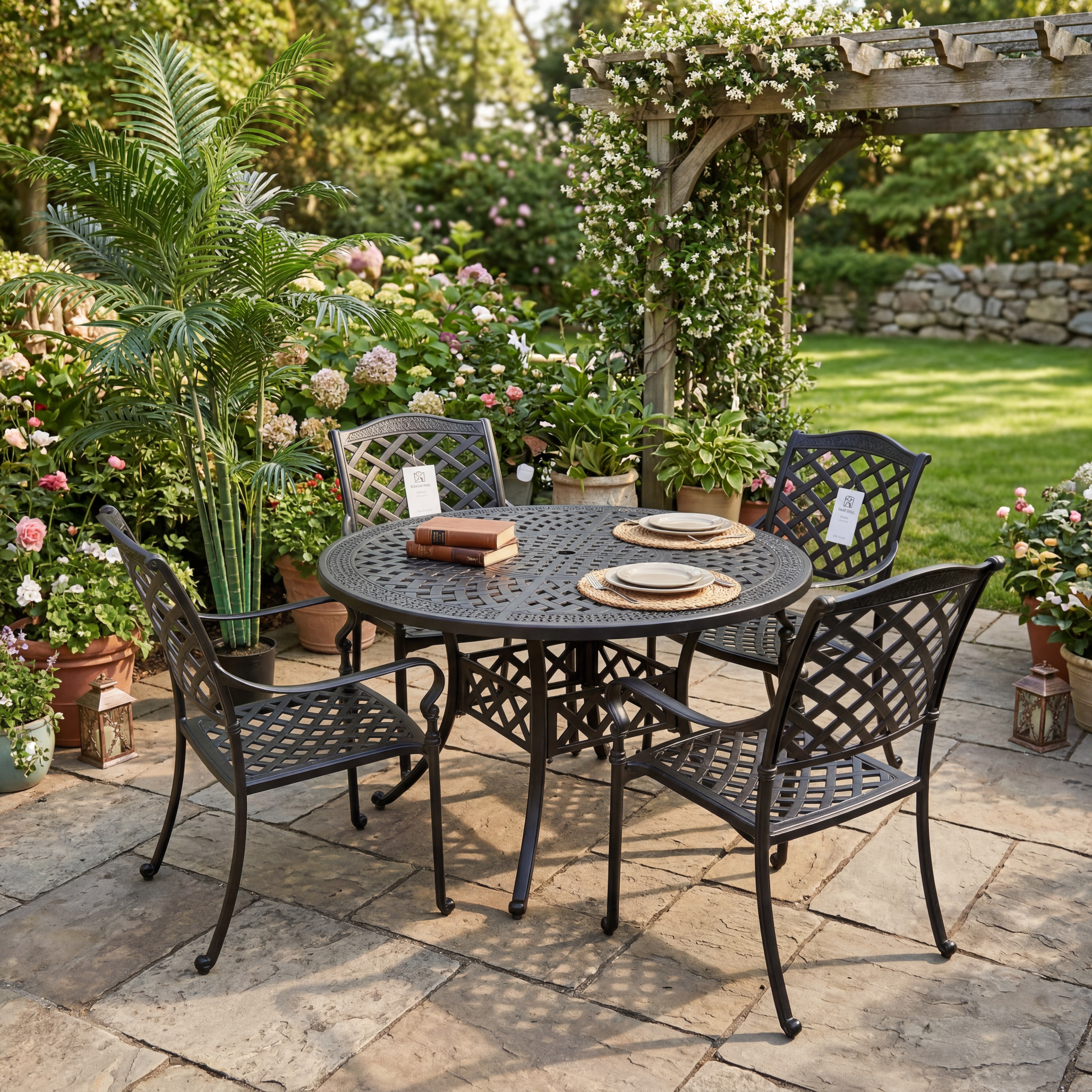 berkshire 60 inch lazy susan dining set thumbnail image