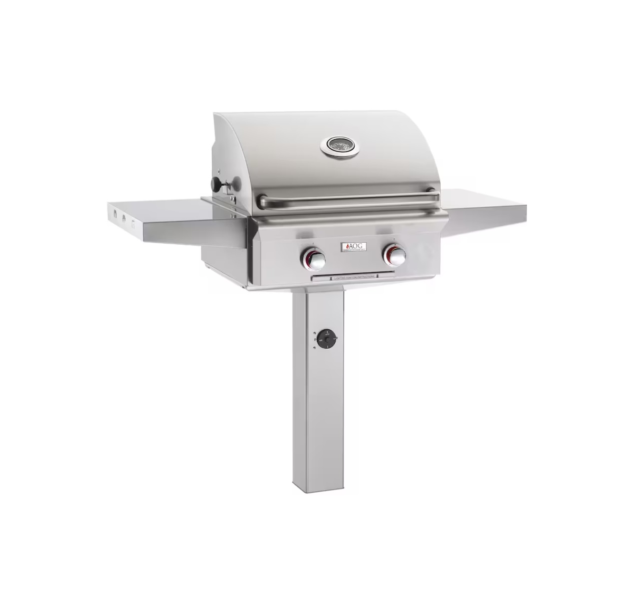 24 inch in-ground post mount grill, no backburner product image
