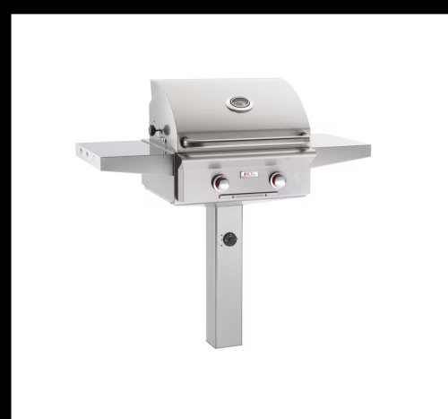 24 inch in-ground post mount grill, no backburner
