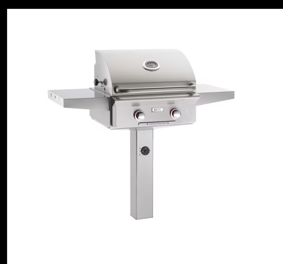 “24 inch in-ground post mount grill, no backburner” product image