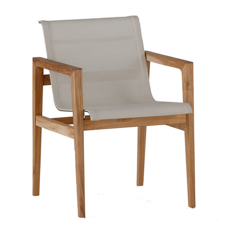 coast teak arm chair in natural teak product image