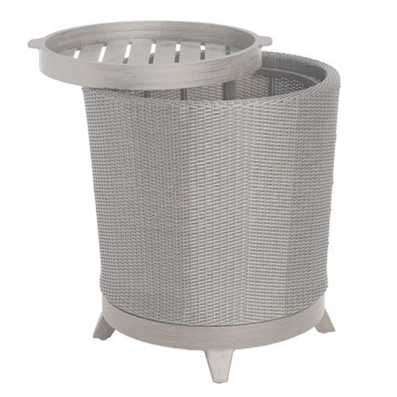 halo round end table in oyster product image