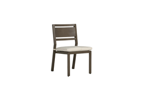 avondale aluminum side chair in slate grey – frame only thumbnail