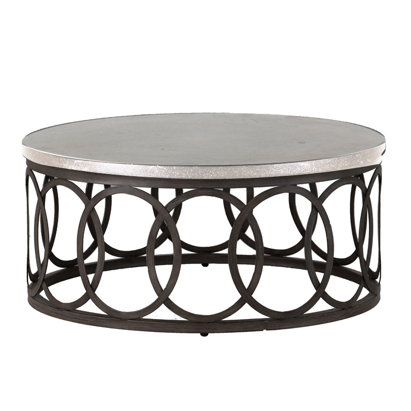 ella 36 inch coffee table in slate grey / trav superstone product image