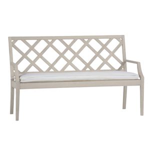 haley bench 48 inch in oyster teak – frame only