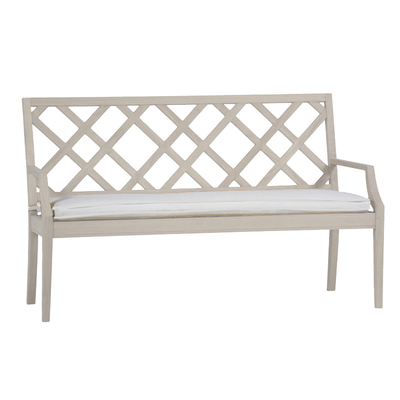 haley bench 48 inch in oyster teak – frame only product image