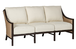 barcelona sofa mahogany/suntan textiline old part num: 309517