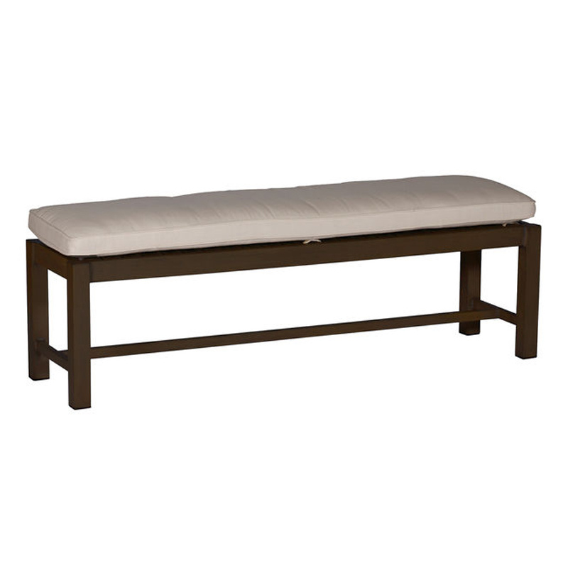 club aluminum 60 inch bench in mahogany – frame only thumbnail image