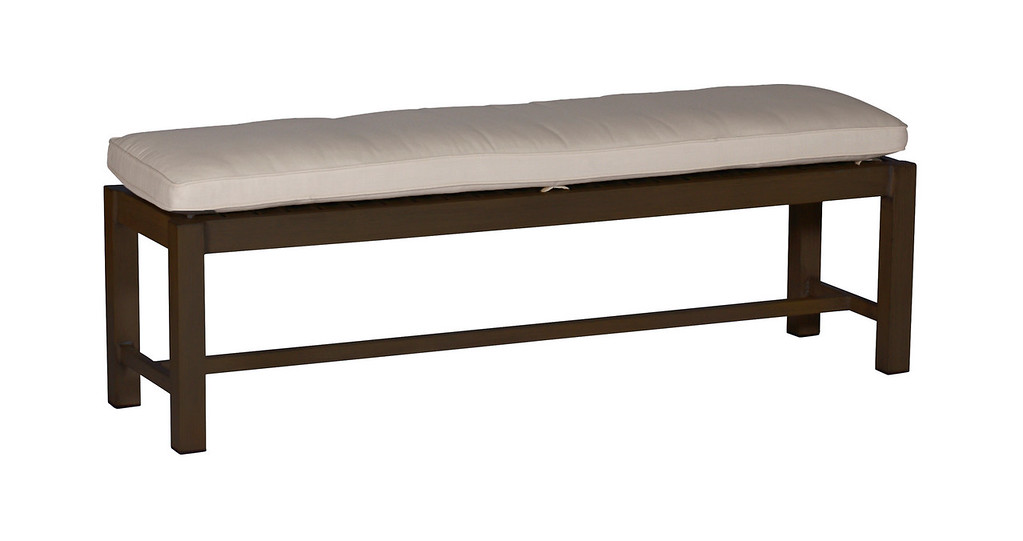 club aluminum 60 inch bench in mahogany – frame only thumbnail image