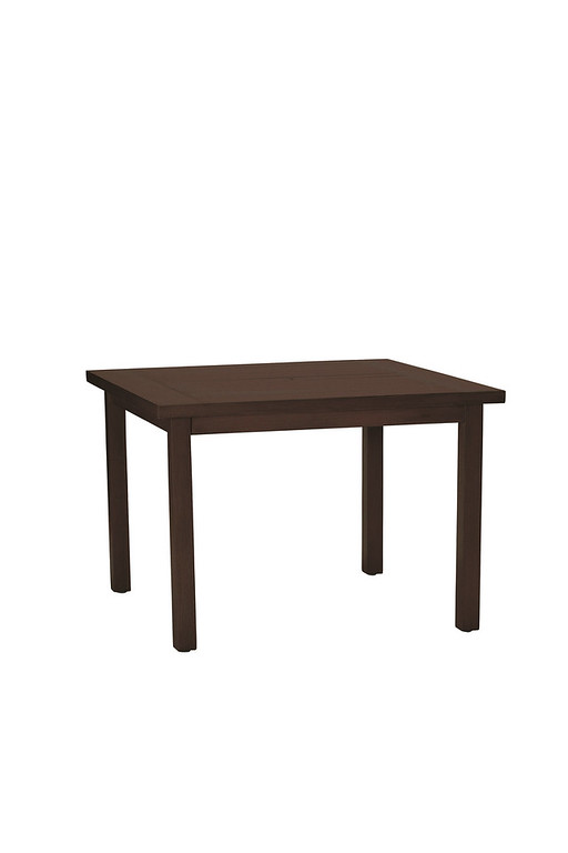club aluminum square dining table in slate grey (w/ hole) thumbnail image