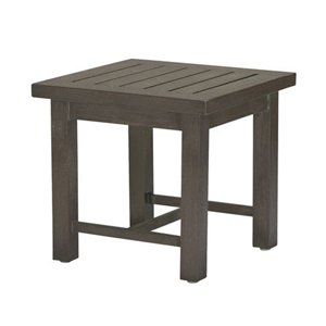 club aluminum end table in slate grey